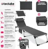 tectake® Hliníkové lehátko Lorella s polstrováním, Náhled obrázku produktu 3