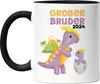 Großer Bruder 2024 Tasse Schwarz Baby Geburt Geschwister Produktbild-Vorschau 1