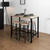 Table Mange Debout Et 4 Tabourets Loka Voir les images du produit 8