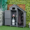 Outsunny Gartenschrank Holz Geräteschuppen Geräteschrank Produktbild-Vorschau 2
