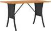 vidaXL Gartensofa 3-Sitzer mit Kissen & Tisch Schwarz Poly Produktbild-Vorschau 6