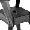 vidaXL Tavolo da bistrot antracite 70x70x72 cm plastica Anteprima dell’immagine prodotto 4