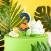 Narodeninová Sviečka Dinosaurus Dino Číslo 2 Zelená Na Náhľad obrázku produktu 2