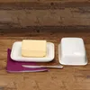 Maselniczka Bärbel z pokrywką biała prostokątna na 250g Podgląd zdjęcia produktu 3