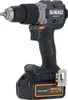 A cordless drill with a battery pack attached, shown against a white background. Produktbild-Vorschau