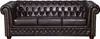 Edles Chesterfield Sofa 3 Sitzer in Kunstleder Vintage Produktbild-Vorschau 2
