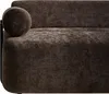 BELIANI 2-Sitzer Sofa Dunkelbraun Chenille Stoff Gepolstert Produktbild-Vorschau 7