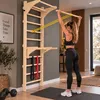 MAMOI Espaldera de pared con barra dominadas, Dip, bandas Vista previa de la imagen del producto 7