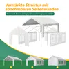 GIHAUVIA Partyzelt Mit Seitenwänden 4×6 m Mit 2 Eingängen Produktbild-Vorschau 7