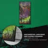 Küche Wohnzimmer Wand Leinwand Uhr 30x60 Malerei Abstrakte Produktbild-Vorschau 5