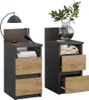 Comodino Vicco Monty Antracite/Rovere dorato Set di 2, Anteprima dell’immagine prodotto 5