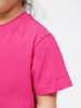 T-Shirt Kinder – Größe 116 – Fuchsia – 100% Baumwolle – Produktbild-Vorschau 4