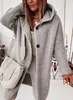 ASKSA Cardigan Femme Manteau Chaud Manches Longues Teinté Voir les images du produit 4