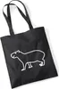 Huuraa Jutebeutel Capybara Silhouette 10 Liter Black Produktbild-Vorschau 1