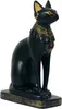 Hockende ägyptische Katzen Göttin Bastet 13,5cm Produktbild-Vorschau 1
