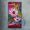 Wanduhr Uhr Wandbild Leinwand Geräuschlos 30x60 Malerei Produktbild-Vorschau 2