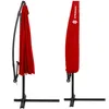 A red umbrella is shown in two states: folded and in a cover, both on a white background. Anteprima dell’immagine prodotto