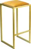 FERRO Chaise de bar 64 cm Or - Jaune - Chaise de bar Voir les images du produit 1
