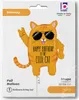 Shape Folienballon "Happy Birthday to one cool cat" Katze Produktbild-Vorschau 2