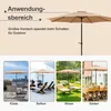 Sonnenschirm Ø300 cm UPF 50+ beidseitig um 30° knickbar Produktbild-Vorschau 3