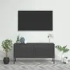 vidaXL TV skříňka antracitová 105x35x50 cm ocelová Náhled obrázku produktu 2