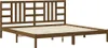 vidaXL Letto in legno massiccio marrone miele 200x200 cm Anteprima dell’immagine prodotto 1