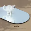 EMKE nástenné zrkadlo 60 x 100 cm oválne zrkadlo Bezrámové Náhľad obrázku produktu 3