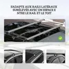 HOMCOM Barres de toit de voiture transversales porte-bagage Voir les images du produit 4