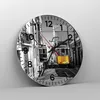 Wanduhr - Rund - Glasuhr - Straßenbahn Portugal Lissabon - Produktbild-Vorschau 4