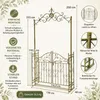 DanDiBo Łuk różany z drzwiami Metal Szerokość 130 cm Podgląd zdjęcia produktu 2