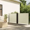 vidaXL Seitenmarkise Ausziehbar Creme 120x1200 cm Produktbild-Vorschau 2