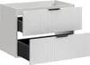 Waschtischunterschrank 80 cm in weiß matt mit gerillter Produktbild-Vorschau 4