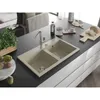 Mexen Hektor zlewozmywak granitowy 2-komorowy 800 x 480 mm, Podgląd zdjęcia produktu 2
