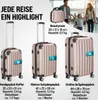 MONZANA® 4tlg. Kofferset mit Beautycase, Rose – M-L-XL – Produktbild-Vorschau 4