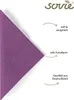 MANK Serviette in Aubergine aus Tissue 3-lagig, 33 x 33 cm, Produktbild-Vorschau 3