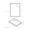 Schulte Duschwanne 90x80 cm, Weiß, Modell Cala - Produktbild-Vorschau 4