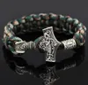 Wikinger-Armband Thor's Hammer army green camouflage Produktbild-Vorschau 2