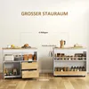 Chariot de cuisine HOMCOM avec plan de travail, tiroirs et Voir les images du produit 5