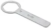 A silver metal wrench with a hexagonal opening and a long handle. Produktbild-Vorschau