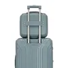 A close-up view of two stacked suitcases, one on top of the other, against a white background. Anteprima dell’immagine prodotto