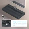 doporro Lavabo da Appoggio Bagno Sospeso Lavandino Anteprima dell’immagine prodotto 3