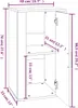 vidaXL Sideboard Räuchereiche 40x33x70 cm Holzwerkstoff Produktbild-Vorschau 7