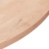 vidaXL Piano tavolo rotondo Ø 80 x 2,5 cm in legno massello Anteprima dell’immagine prodotto 2