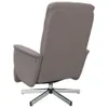 Fauteuil de relaxation pratique avec pied Tissu Taupe - Voir les images du produit 5