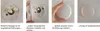 A collage of four images showing the steps for installing a ceiling light cover. Produktbild-Vorschau