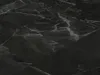 A close-up, angled view of black marble-look vinyl tiles. Produktbild-Vorschau