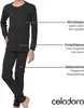 Celodoro Kinder Thermowäsche-Set Ringel-Optik - Schwarz Produktbild-Vorschau 3