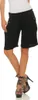 Bermuda Shorts Damen Leinenshorts kurze Hose Freizeithose Produktbild-Vorschau 2
