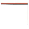 vidaXL Store rétractable 100×150 cm Orange et brun Voir les images du produit 3