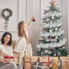 Weihnachtsgirlande 10 Meter weiß mit Stern für Innen & Produktbild-Vorschau 3